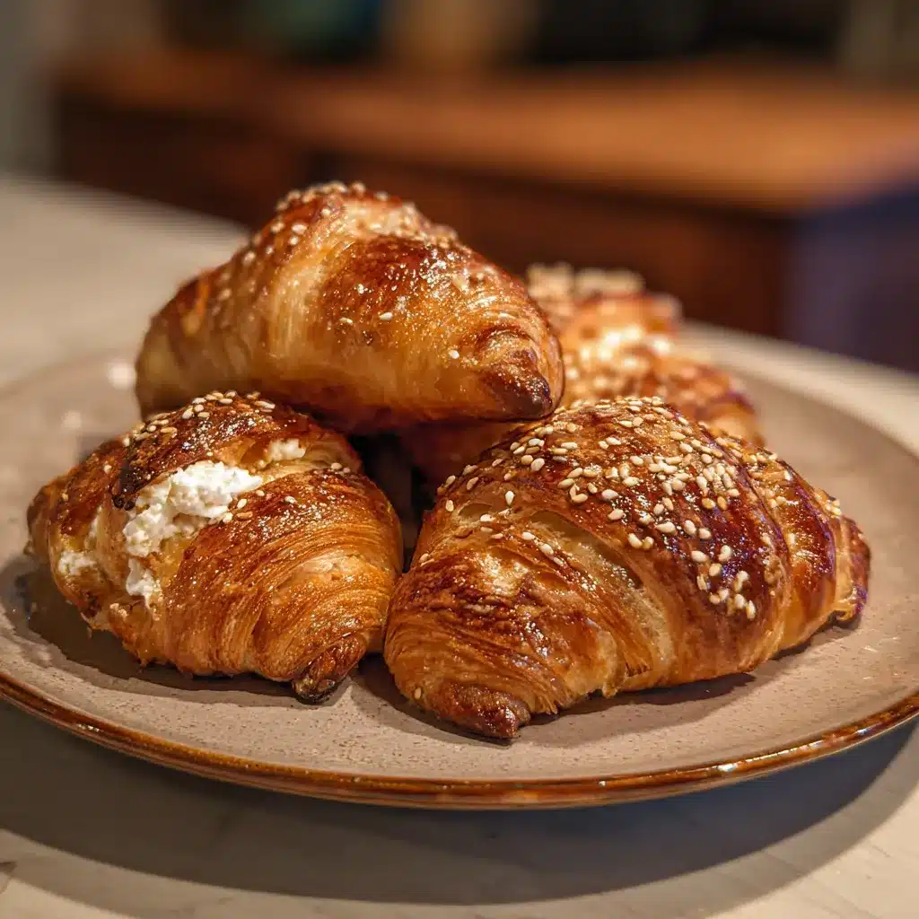 Mini croissants potiron-chèvre-miel 