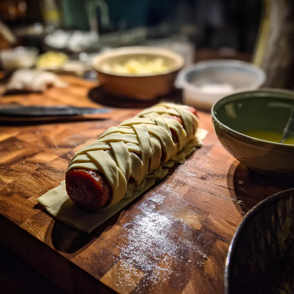 Mummies feuilletées saucisse 3 ingrédients