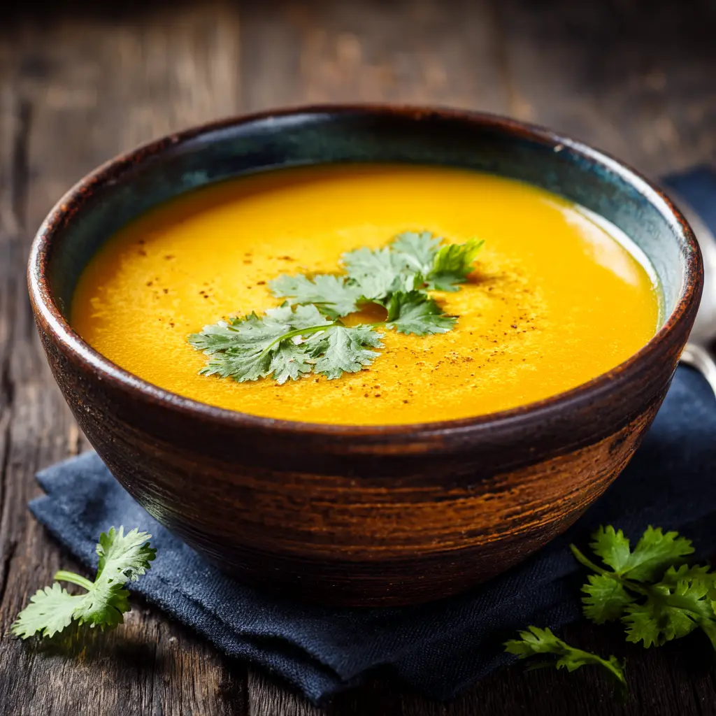 Velouté de butternut coco-curry : un irrésistible délice crémeux à découvrir !