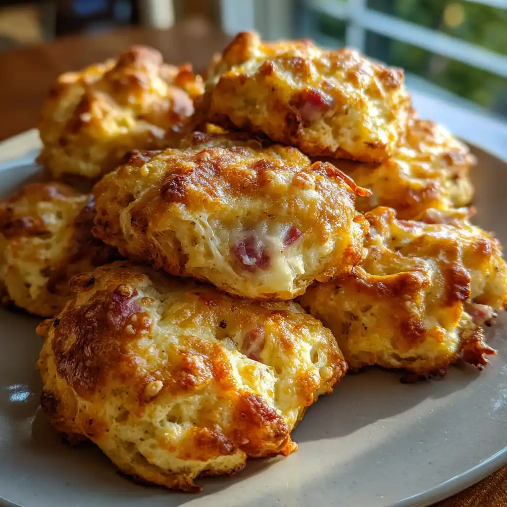 Cookies Salés au Jambon et Fromage