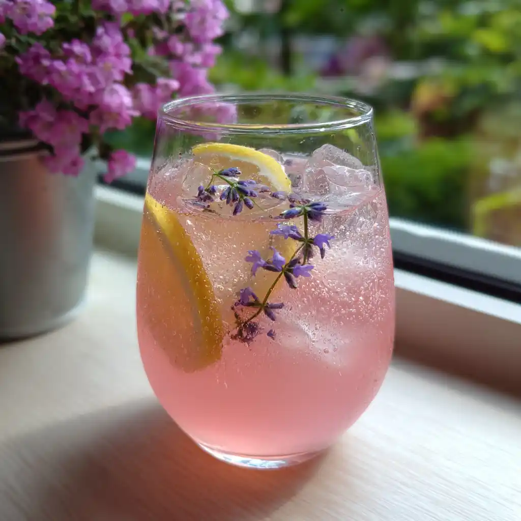Limonade rose à la lavande