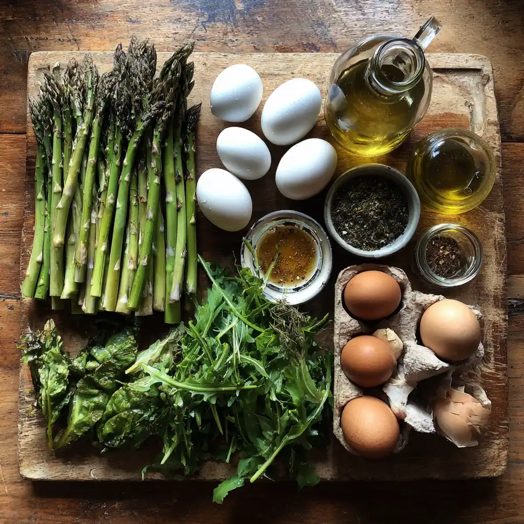 Salade printanière aux asperges et œufs