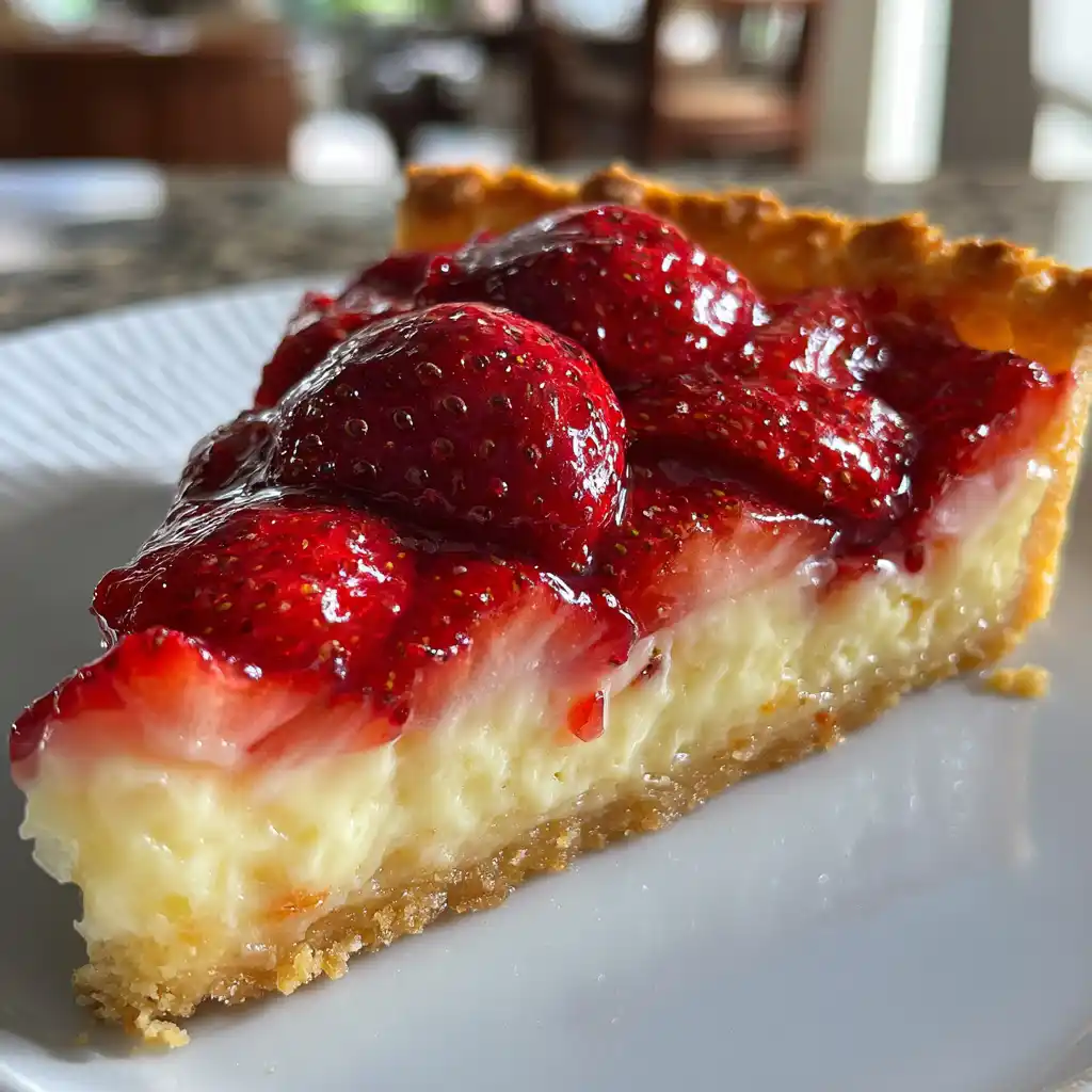 Tarte aux fraises de saison