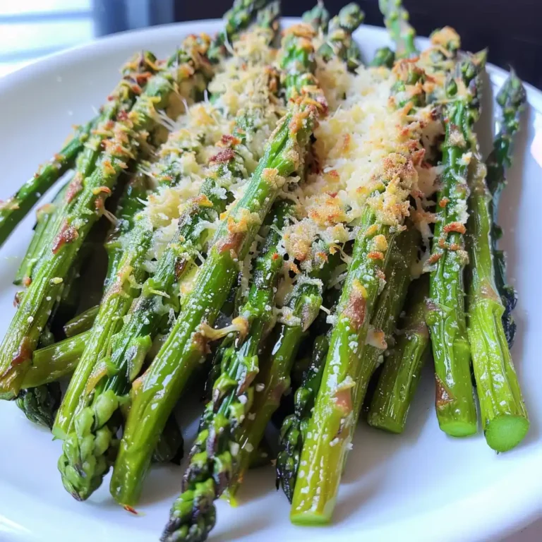 Asperges vertes rôties au parmesan dorées et caramélisées sur une plaque