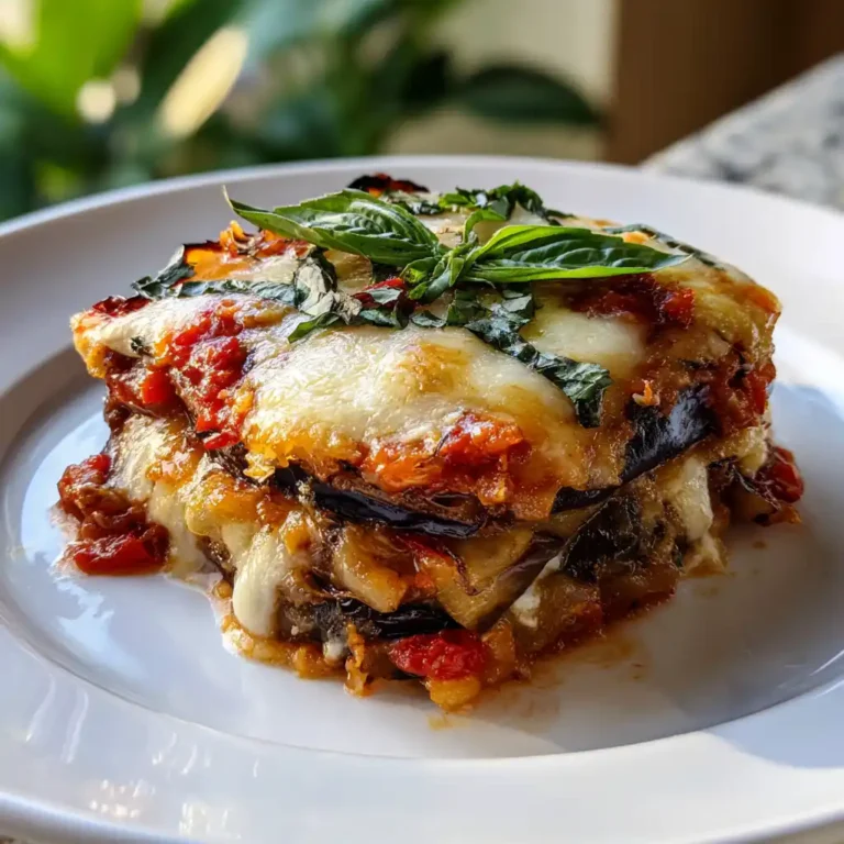Aubergines à la parmigiana gratinées avec mozzarella et sauce tomate