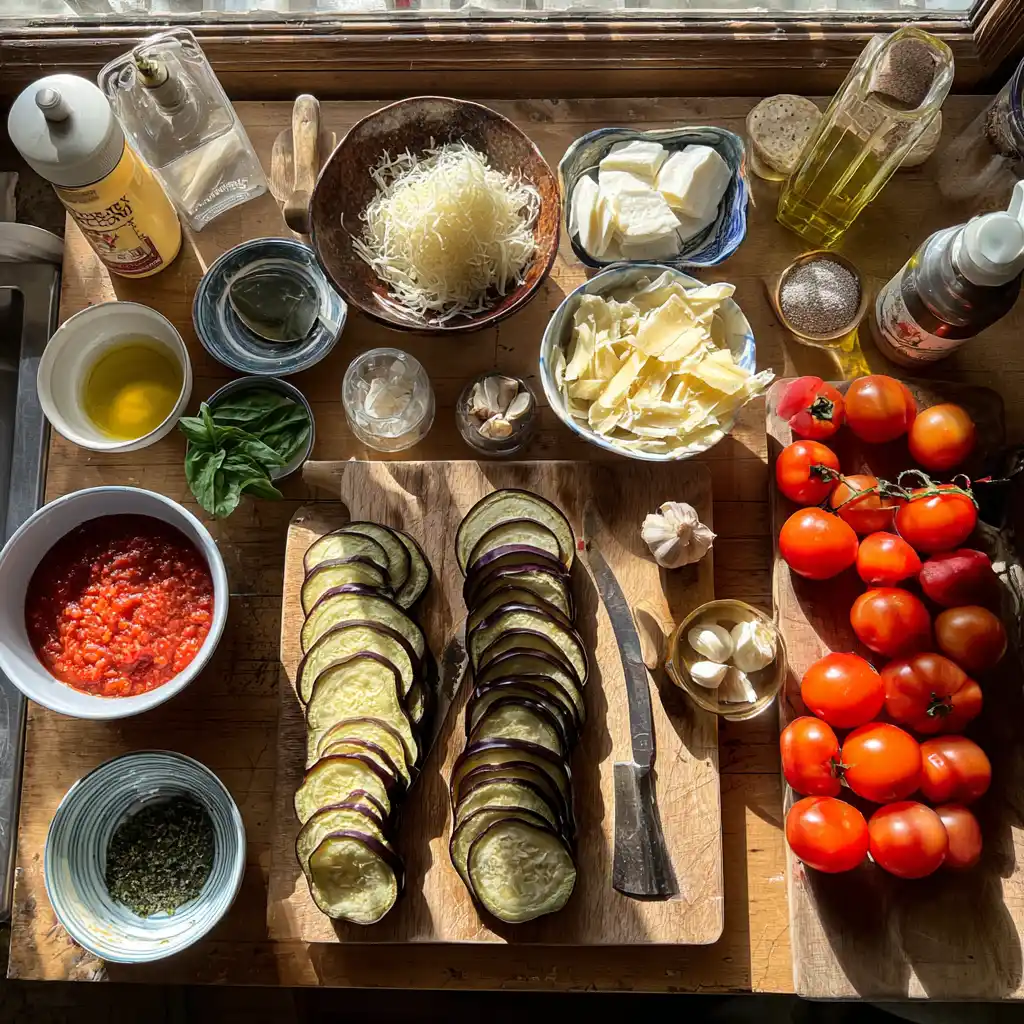 Aubergines à la parmigiana fondantes