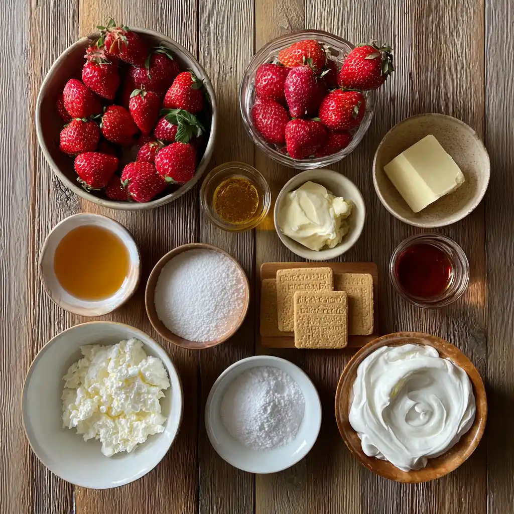 Cheesecake aux fraises sans cuisson