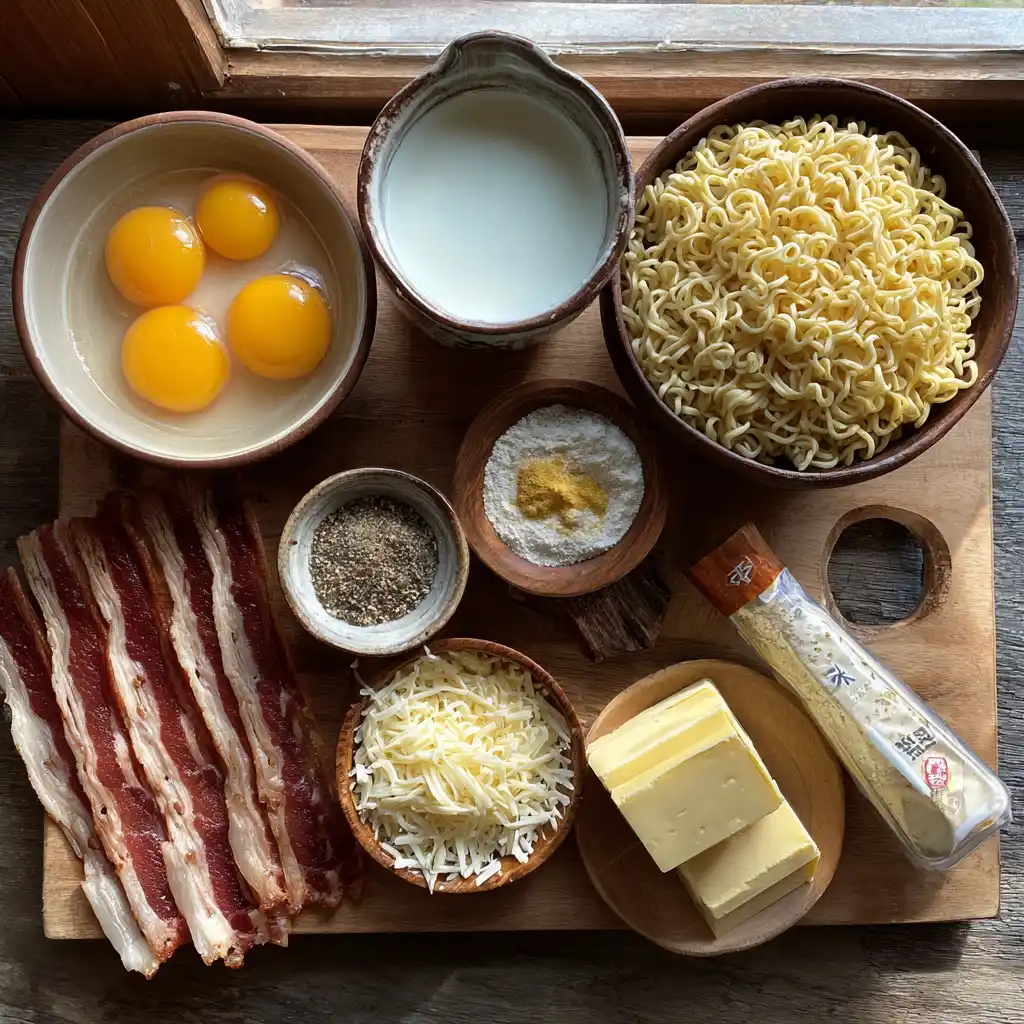 Ramen carbonara coréen express