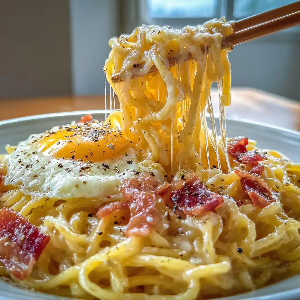 Ramen carbonara coréen express