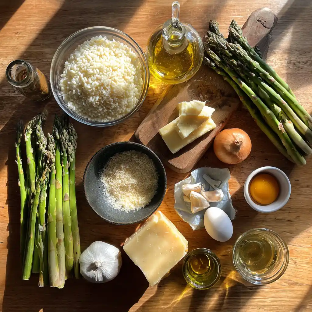 Risotto crémeux aux asperges et parmesan