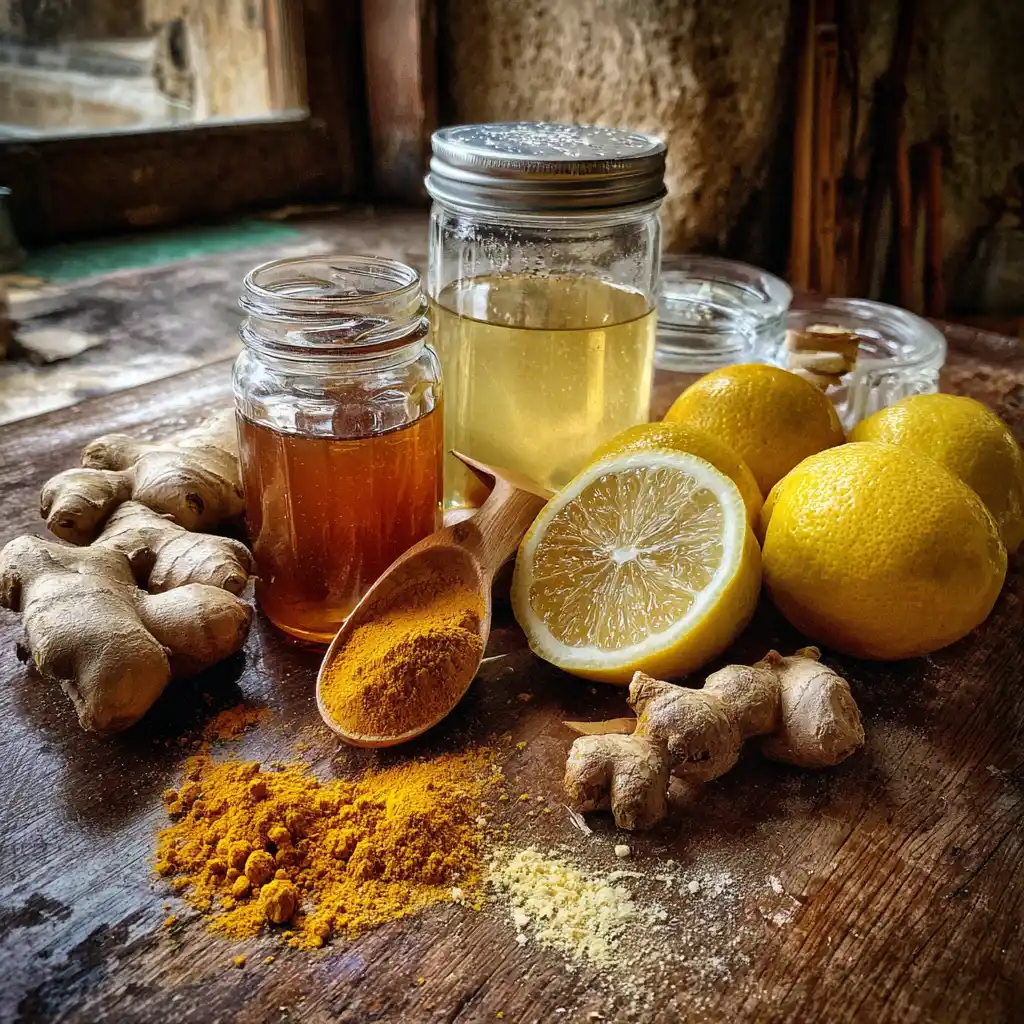 Shot gingembre citron curcuma