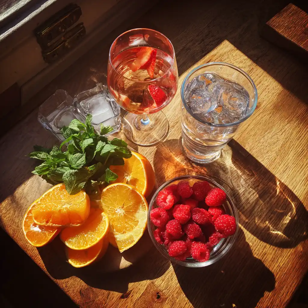 Spritz rosé sans alcool