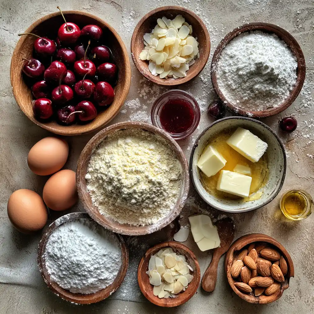 Tarte Cerises-Amandes Crème Frangipane
