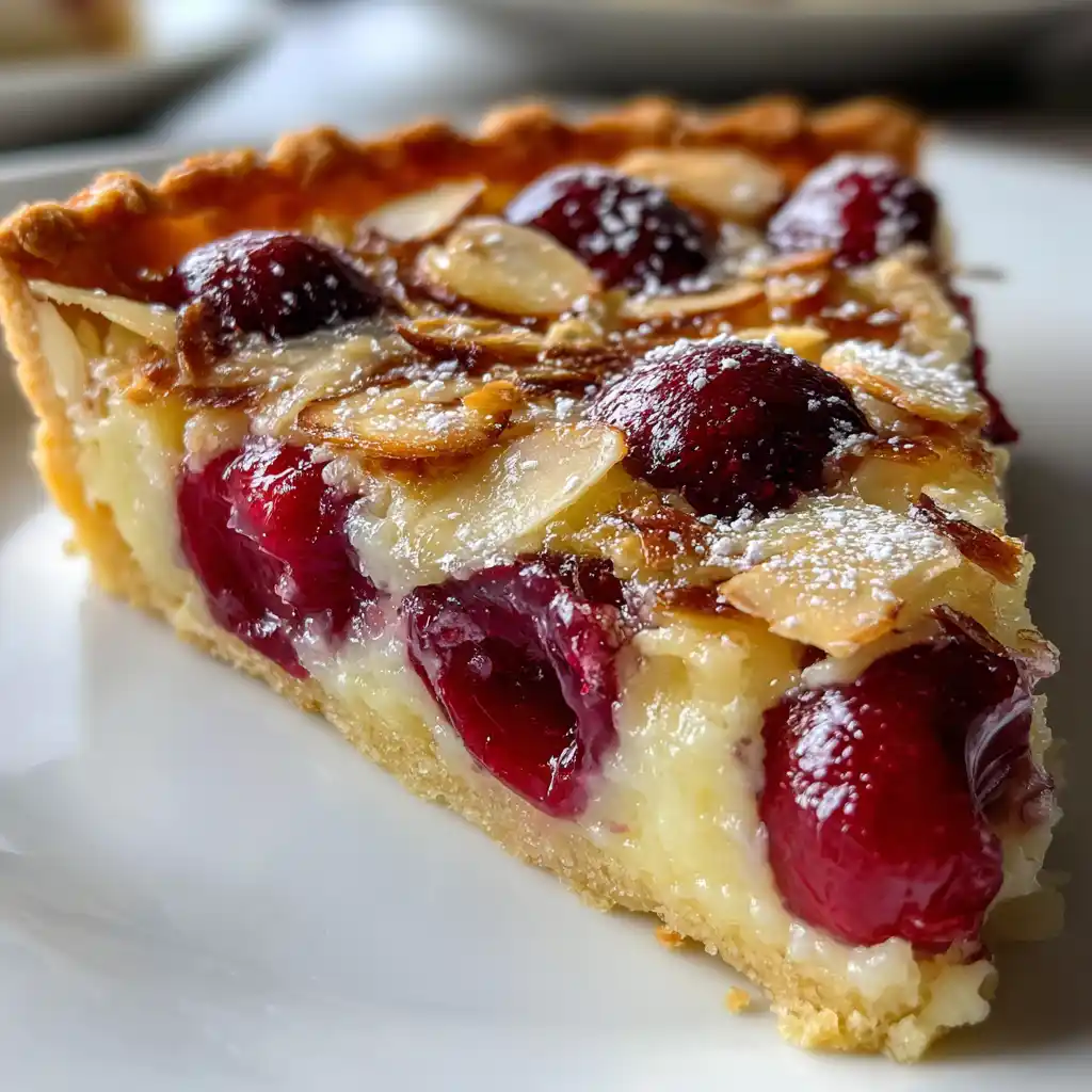 Tarte Cerises-Amandes Crème Frangipane