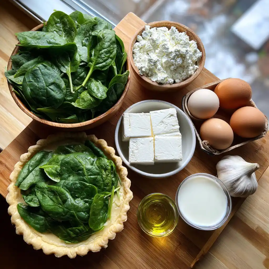 Tarte aux épinards et feta 