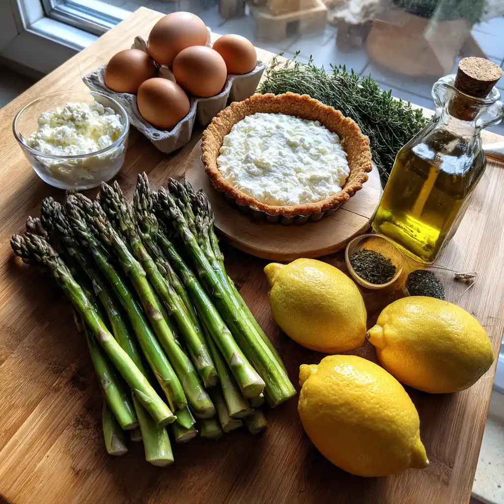 Tarte froide aux asperges