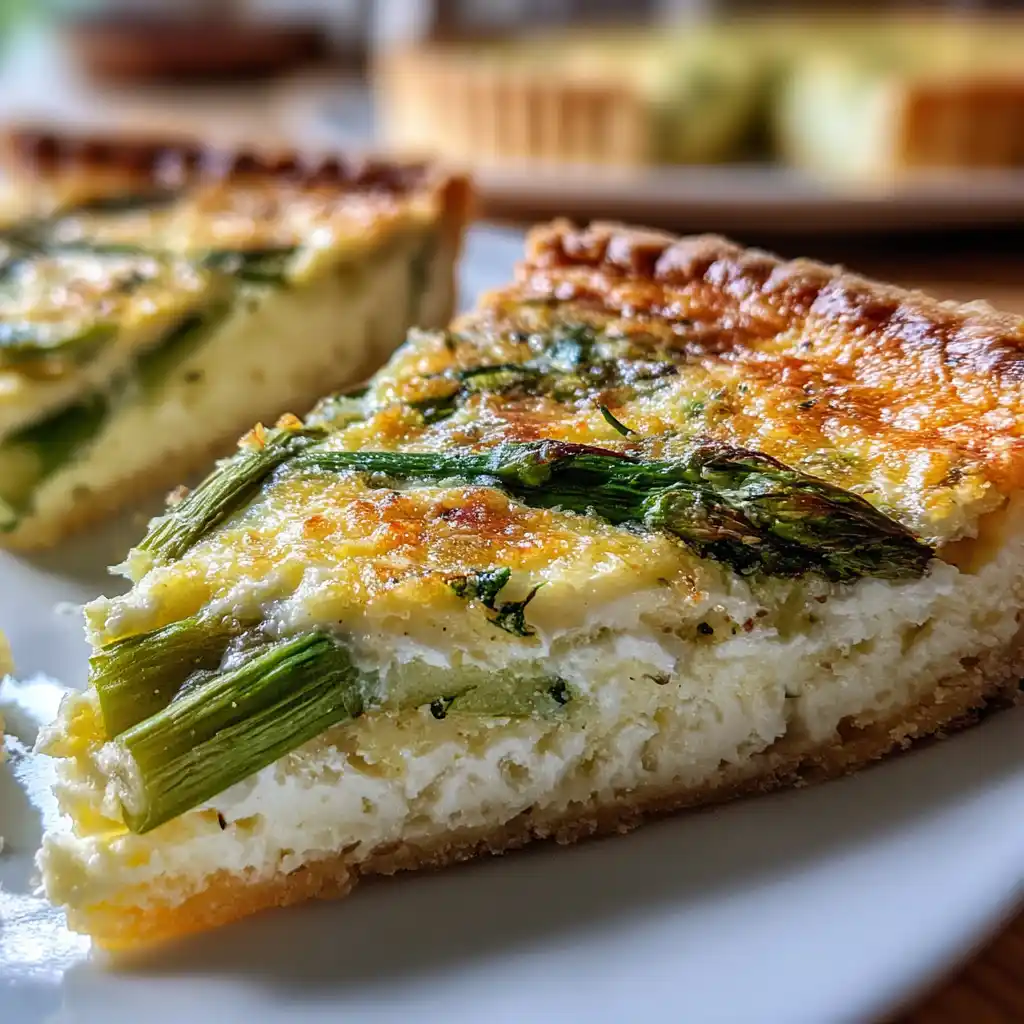 Tarte froide aux asperges