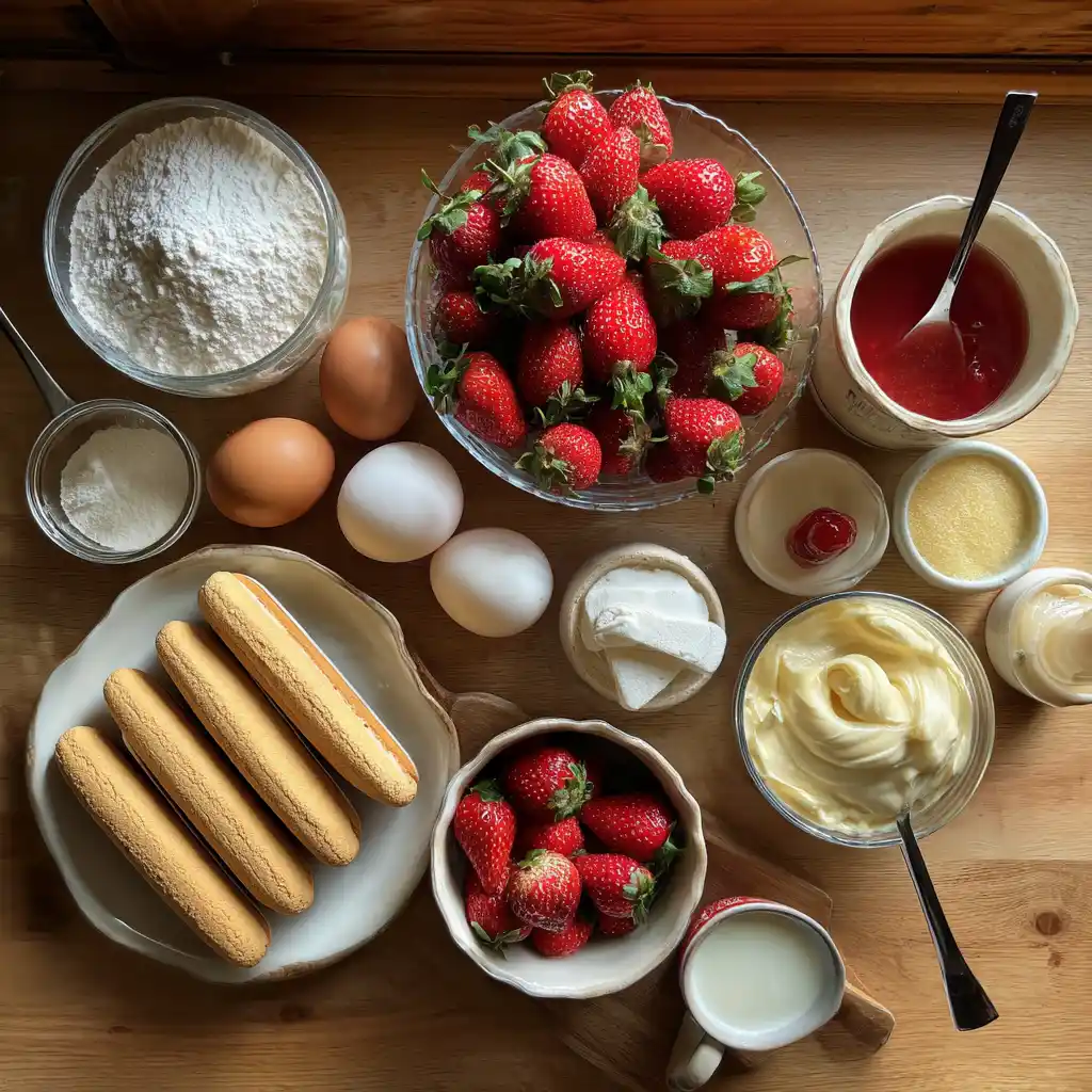Tiramisu aux fraises maison