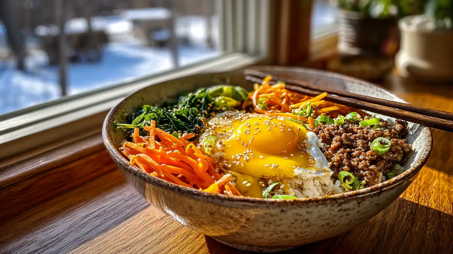 Bibimbap maison : le bol coréen coloré et savoureux