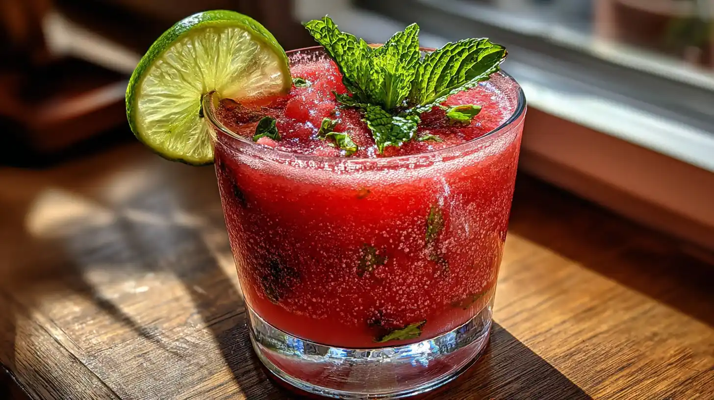 Gaspacho de pastèque menthe et citron vert : la soupe froide ultra rafraîchissante de l’été