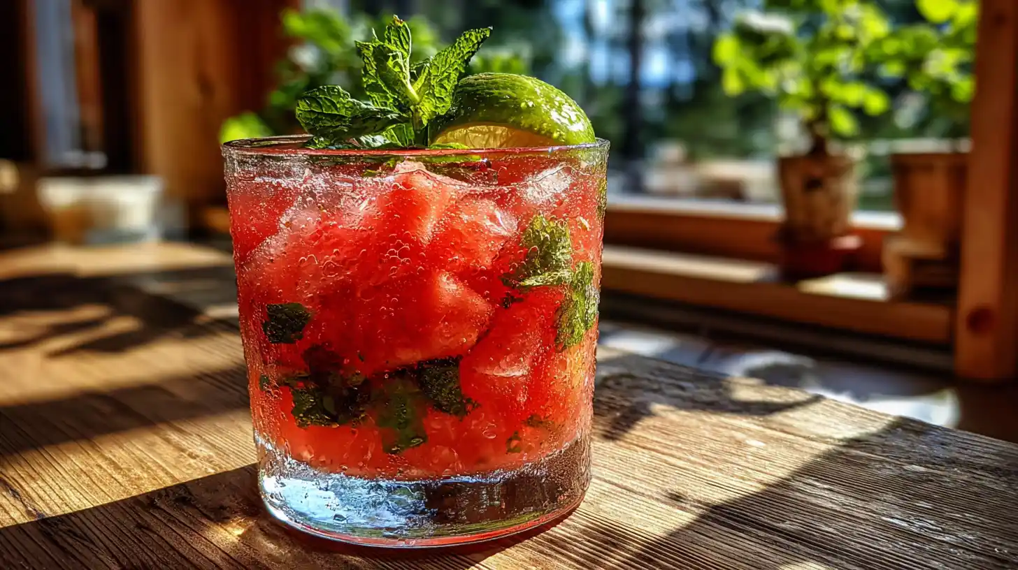 Mojito pastèque sans alcool : le mocktail ultra rafraîchissant de l’été