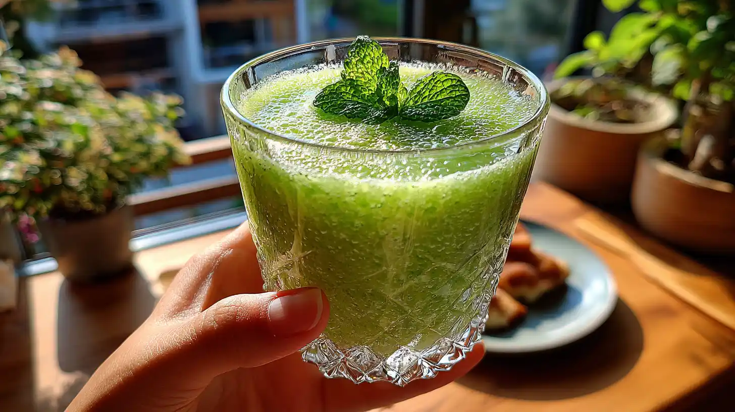 Smoothie melon concombre menthe : la boisson détox la plus rafraîchissante de l’été