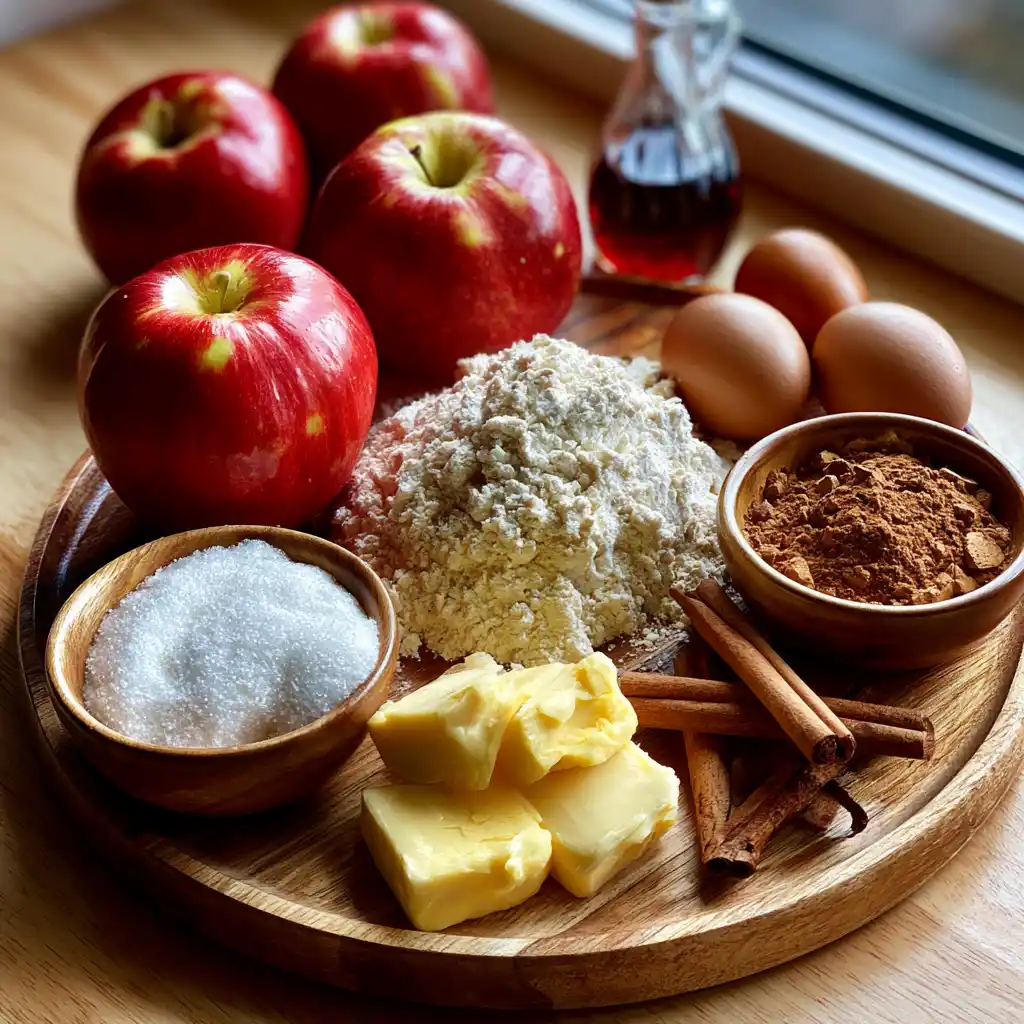 Ingrédients pour la tarte aux pommes