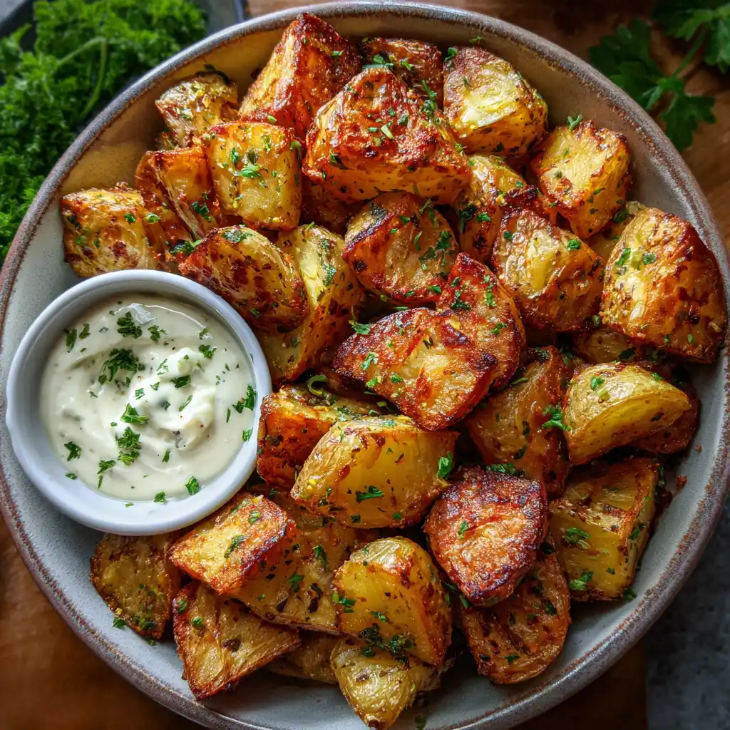 Pommes de terre Air Fryer croustillantes et fondantes