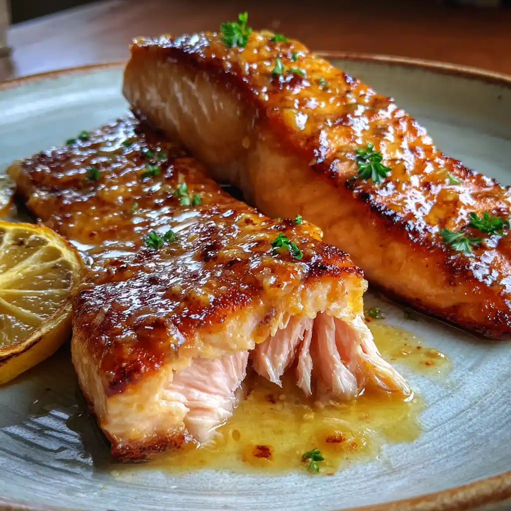 Saumon Air Fryer miel moutarde – recette rapide
